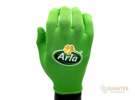 guantes de trabajo personalizados verde gp100/2